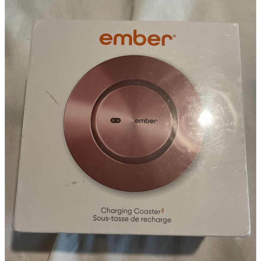 Ember Charging Coaster 2 Rose Gold Wireless Charger New Sealed